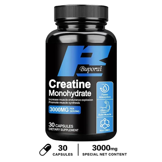 Creatine Monohydrate Capsules – Boost Strength, Endurance & Muscle Growth
